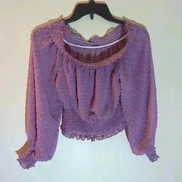 Shein purple blouse, medium/size 6 US, purple - Picture 2 of 5
